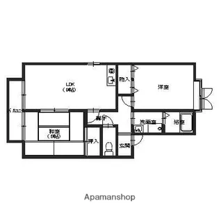 イーストビレッジ【206号室】の間取り