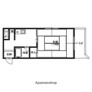 サン・アムール内灘【106号室】の間取り