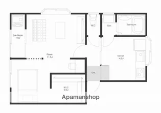 シティハイム藤【105号室】の間取り