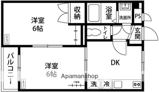 レジオン・ドヌール【302号室】の間取り