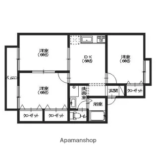 ロハス【202号室】の間取り
