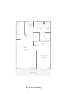 ディアコート諸江【202号室】の間取り
