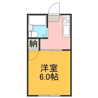 コーポ寿美由【201号室】の間取り