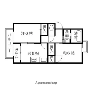 GEMINI【103号室】の間取り