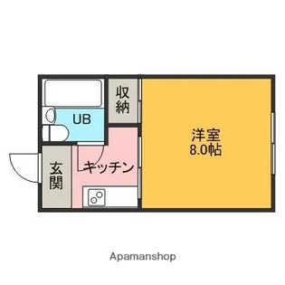 ハイムアイランド【202号室】の間取り