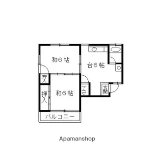 カーサ・ミラージュ【5号室】の間取り