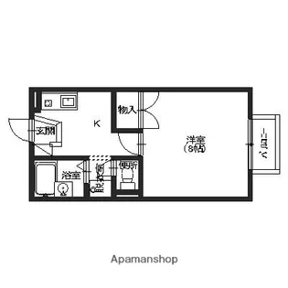 パンシオン北町【103号室】の間取り