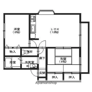 ハイカムール・マーガレット【111号室】の間取り