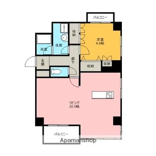 LUCK【206号室】の間取り