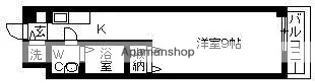 グリーンハイム駅西【402号室】の間取り