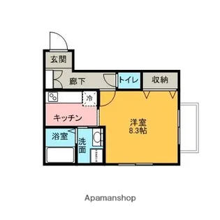 セゾン北安江Ⅴ【202号室】の間取り