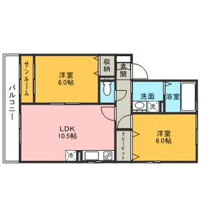 ベルリネッタⅡ【2階】の間取り