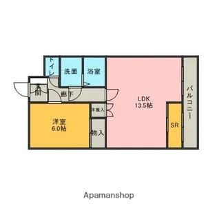 サンドリーム【201号室】の間取り