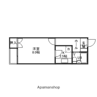 レジデンスリッツ【106号室】の間取り
