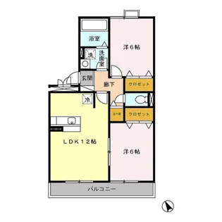 カーサ ベルデ【3階】の間取り