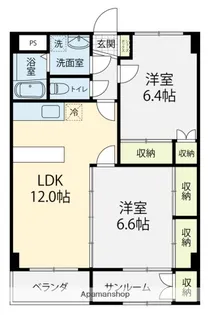 リアライズ金沢西Ⅰ【303号室】の間取り