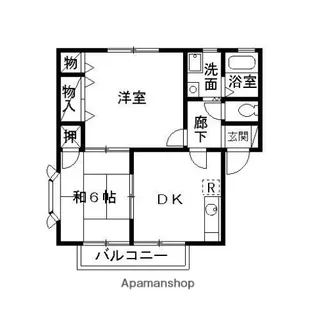 シャトーK【108号室】の間取り