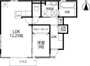 トライアンフⅡ【A101号室】の間取り