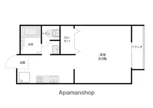 レジュウィールA棟【A202号室】の間取り