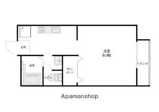 レジュウィールA棟【A101号室】の間取り