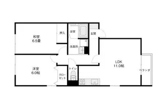 ロジュマンM【203号室】の間取り