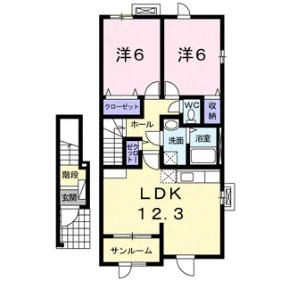 モンソレイユⅣ【2階】の間取り