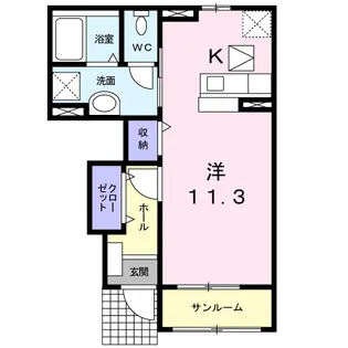ビリーヴⅠ【1階】の間取り