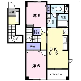 エムロードⅢ【2階】の間取り
