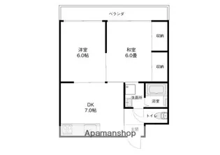 ロイヤルシティ【802号室】の間取り