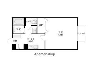 アン・レフォール【102号室】の間取り