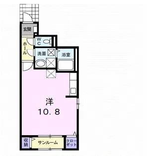 メープル【1階】の間取り
