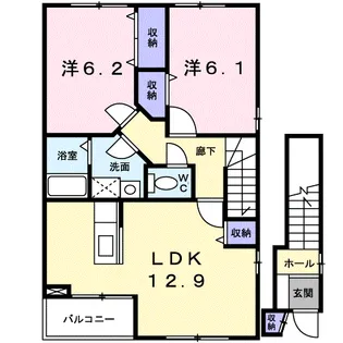 グランブルー【2階】の間取り