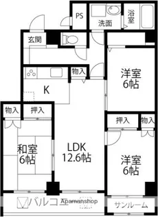 ロイヤルパークプラザ【701号室】の間取り