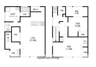 スペース・ド・駅西【I号室】の間取り