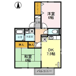 カプリコーン・K【2階】の間取り
