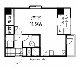ツインフィル【A403号室】の間取り