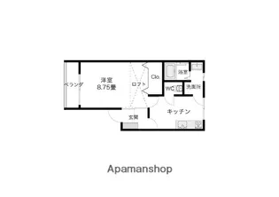 ハイウェステリアⅡ【206号室】の間取り