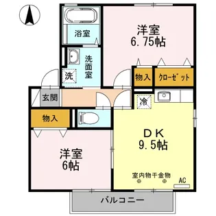 ウィルモア長坂【2階】の間取り