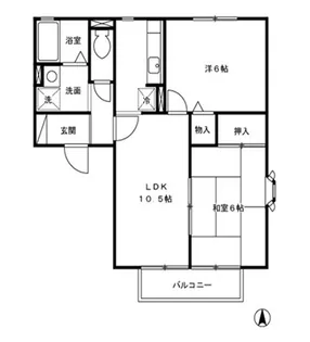 マーベラスF【2階】の間取り