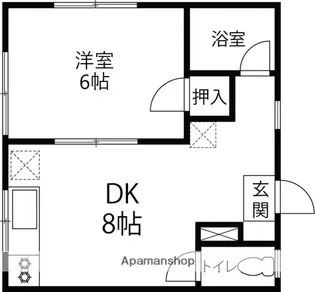 ヴィラ・エスエフ【201号室】の間取り