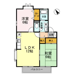 フォンティーヌ長坂台【2階】の間取り