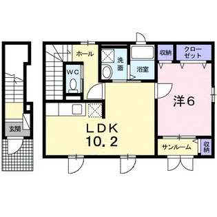 ハイアイランド柳橋【2階】の間取り