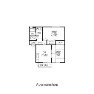 Y'S PALETTEⅡ【202号室】の間取り
