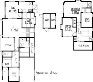石川県金沢市駅西新町3丁目【一戸建】の間取り