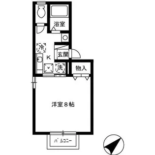 コムサデセジュールⅡ【1階】の間取り