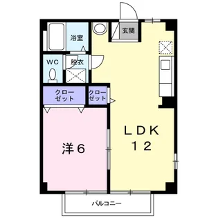シティハイムB【2階】の間取り