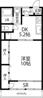 サンライフ若宮【302号室】の間取り