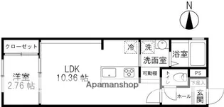 フェリーチェ(南新保)【206号室】の間取り