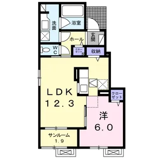 エクラ18【1階】の間取り