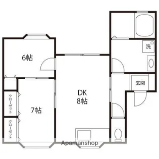 カーナ2【101号室】の間取り